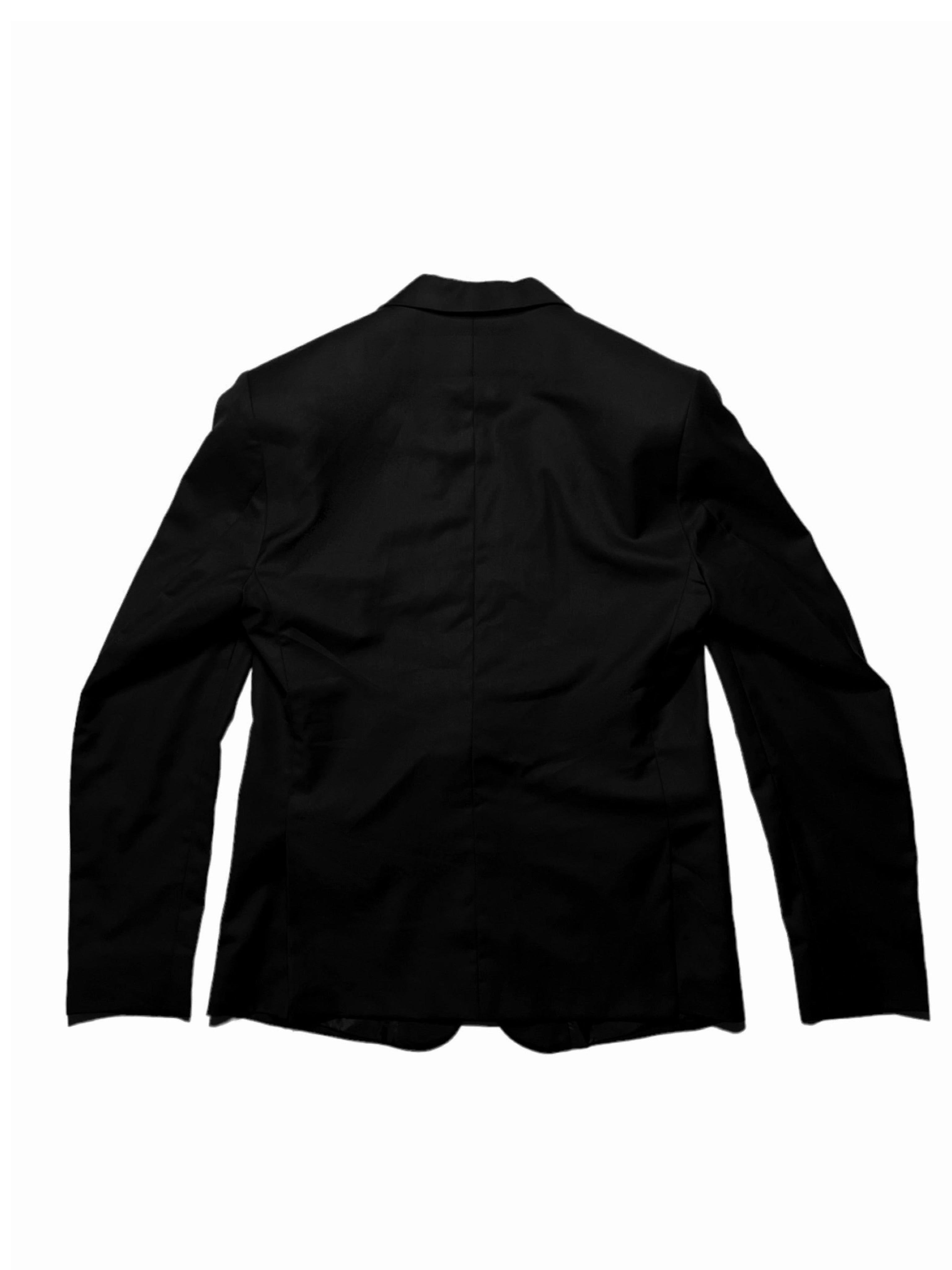 ALONE (POE) HOODED BLAZER - BLACK