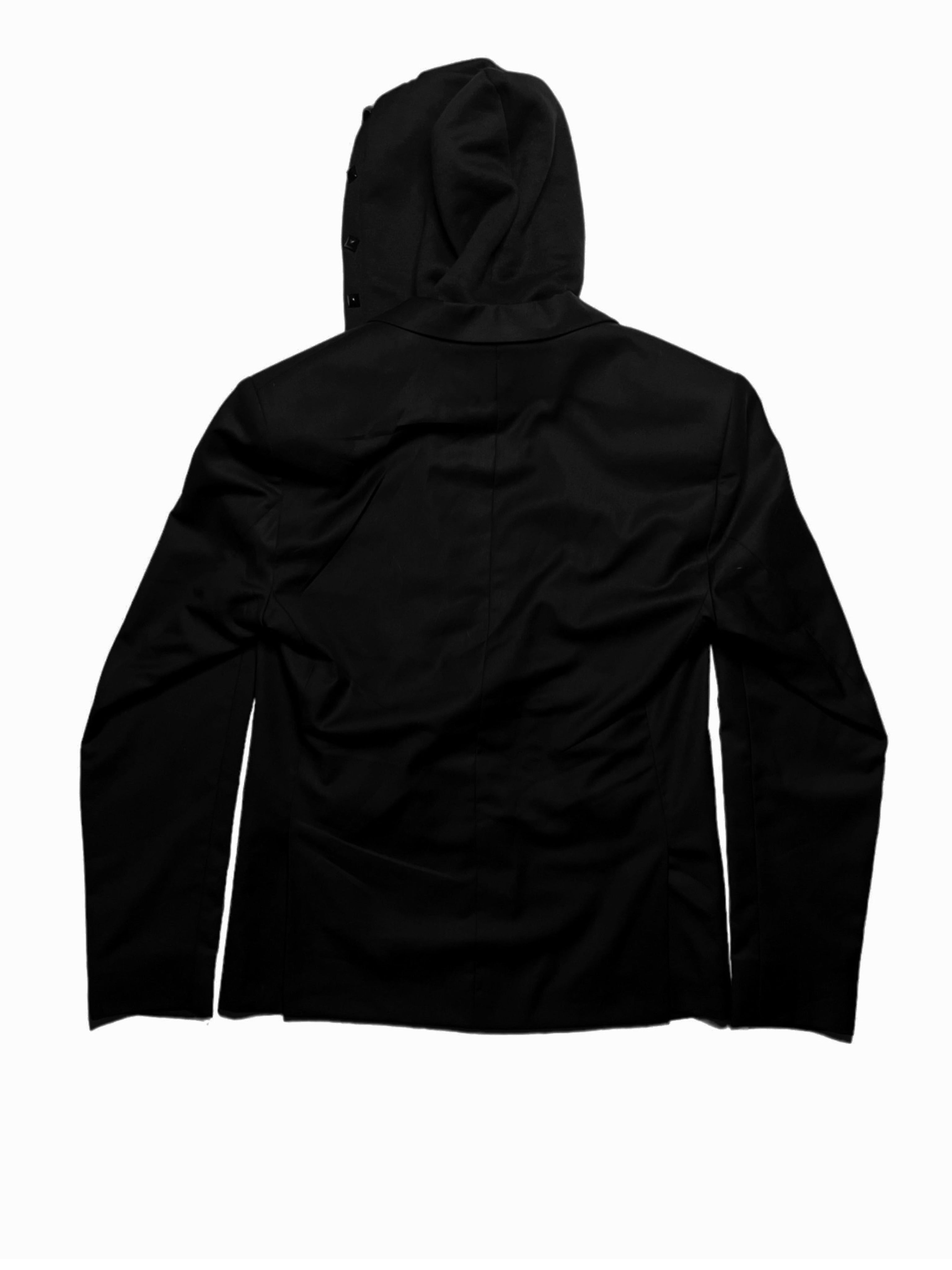 ALONE (POE) HOODED BLAZER - BLACK