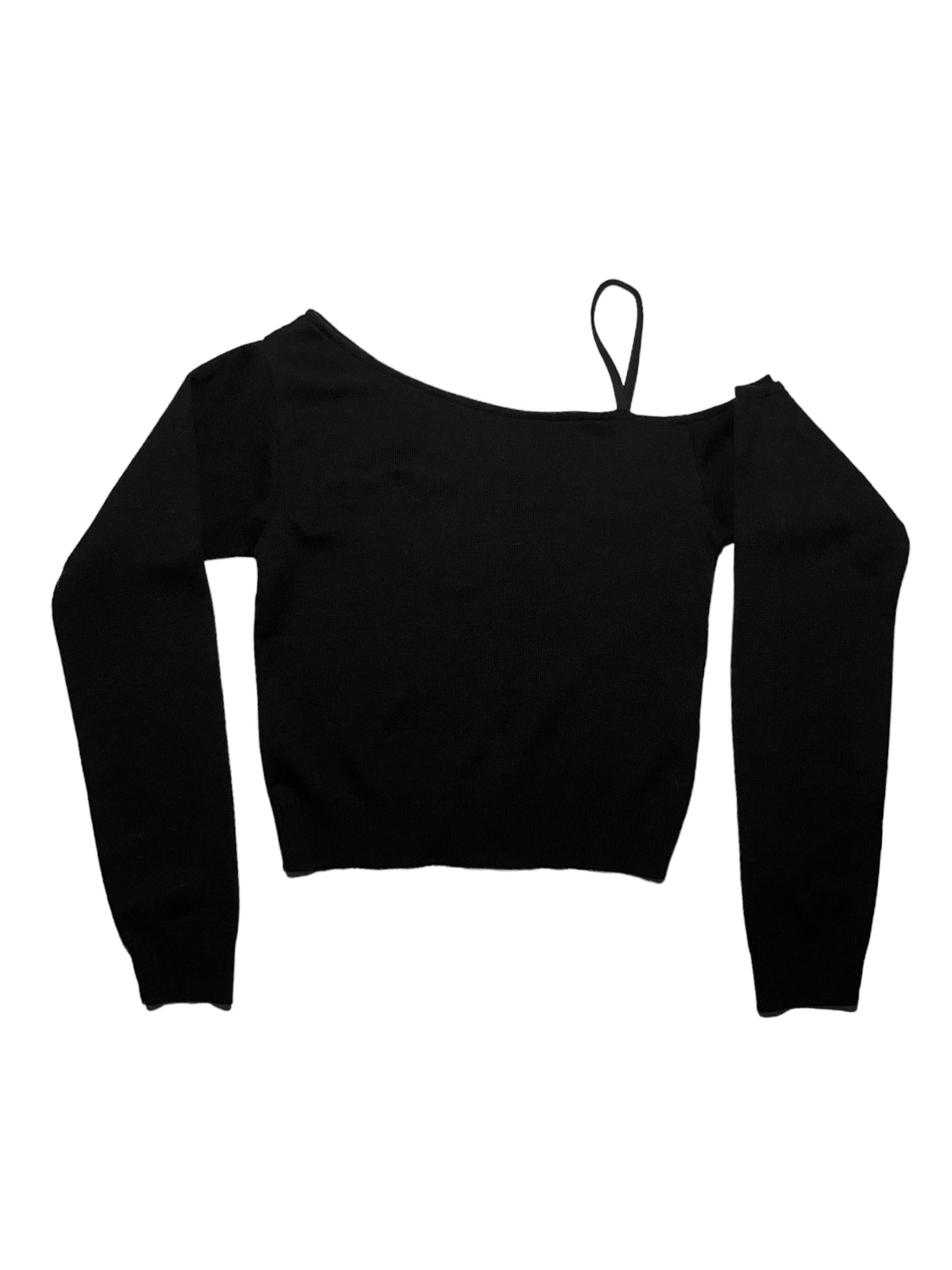 SUNSET STRIPPER OFF-THE-SHOULDER SWEATSHIRT