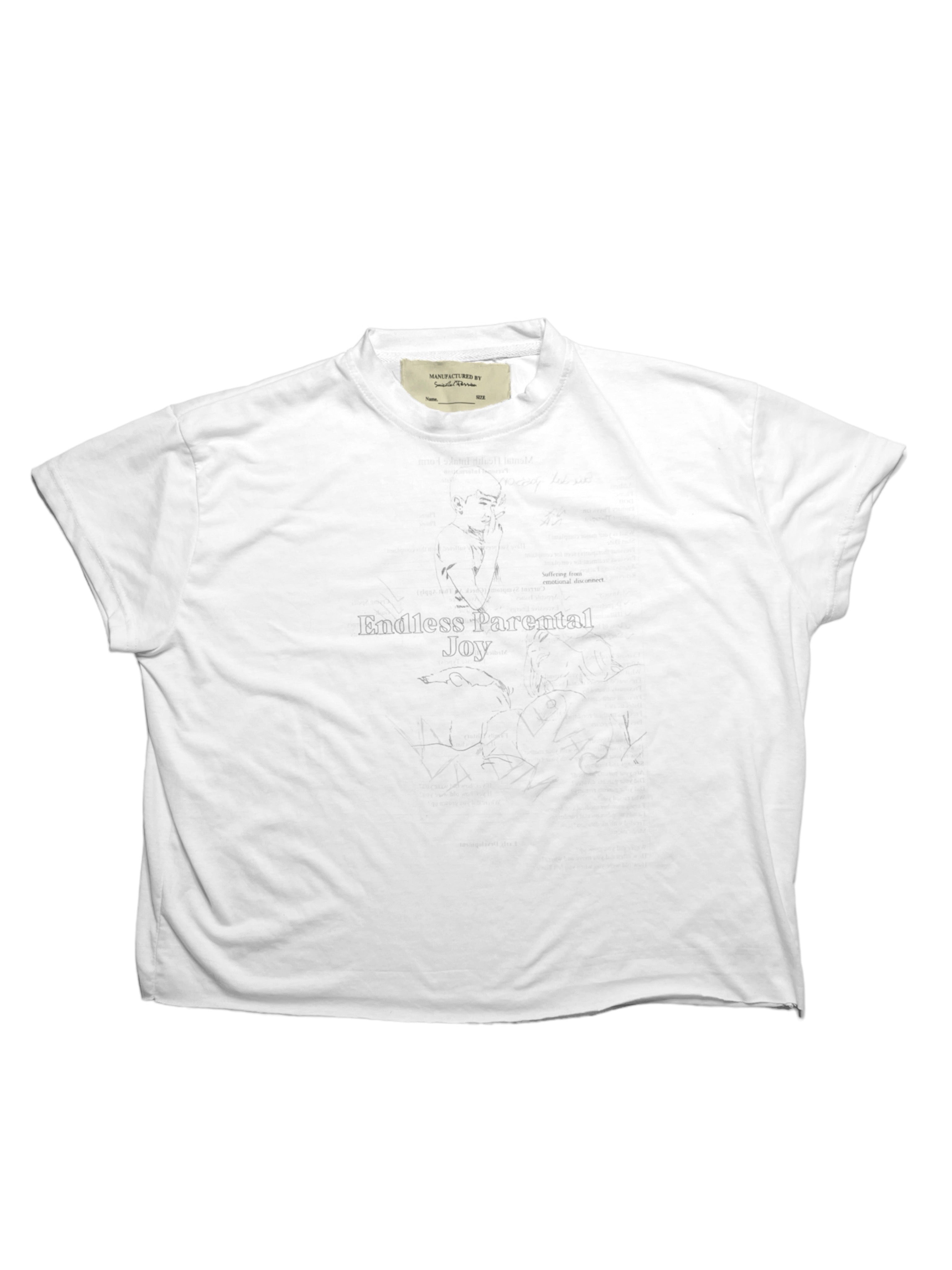 ENDLESS PARENTAL JOY BOXY TEE - EGGSHELL