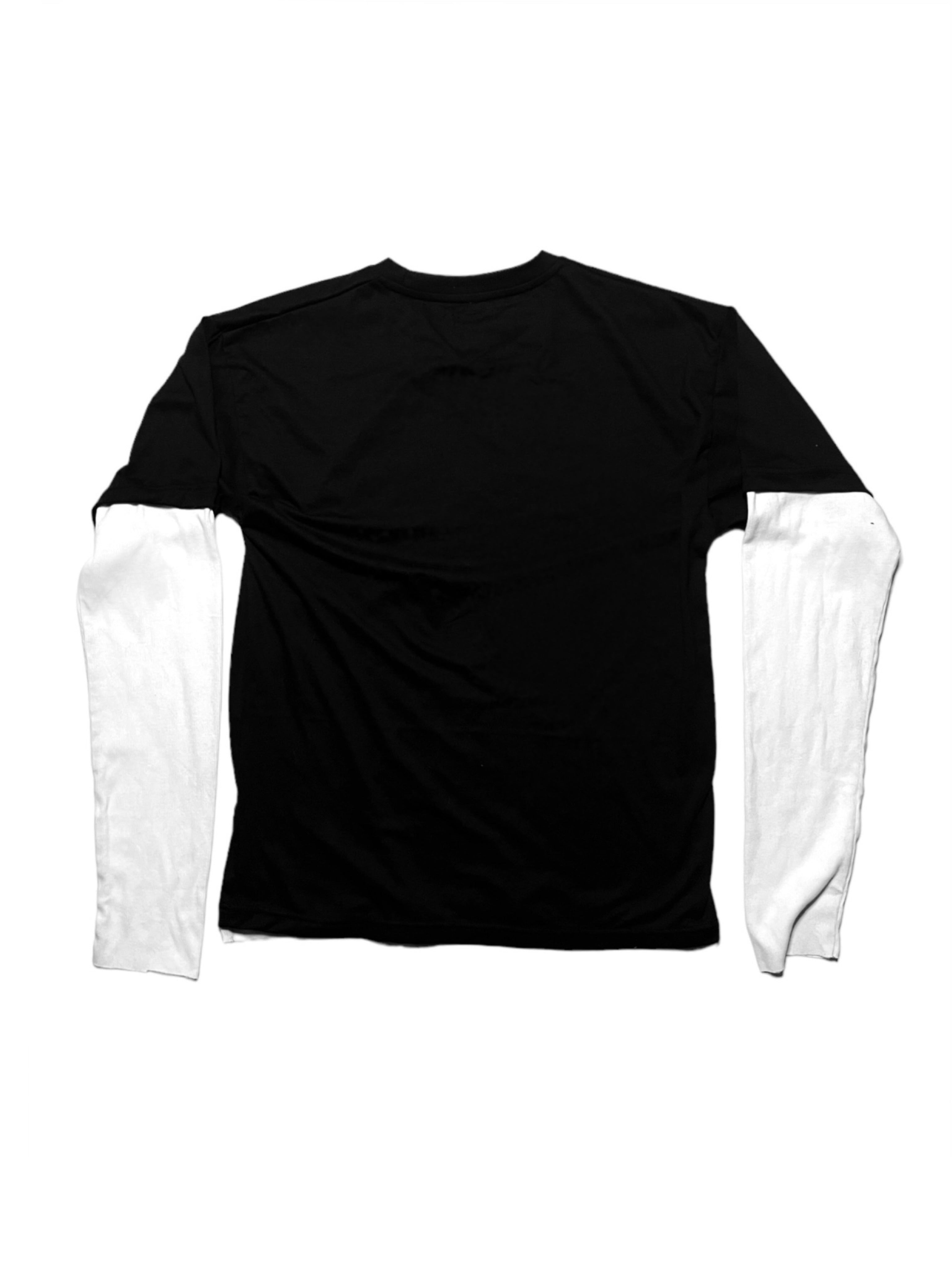 CRUIFIX LAYERED T-SHIRT - BLACK/WHITE